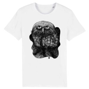 Tee-shirt unisexe HIBOU noir - 3 coloris