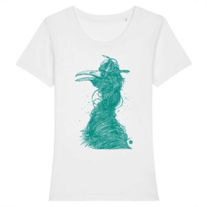 Tee-shirt femme Grue vert océan - 5 coloris