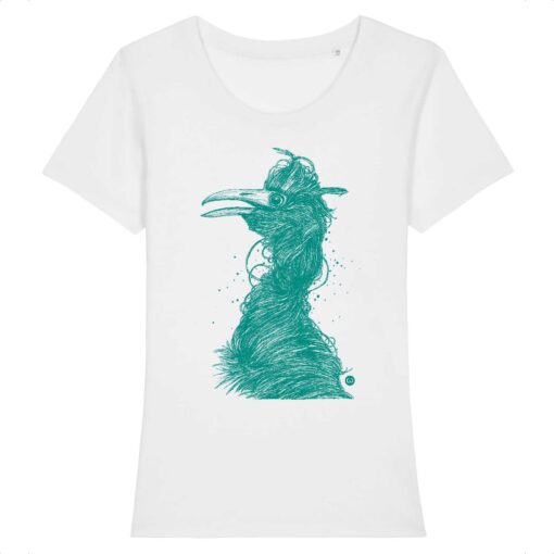 Tee-shirt femme Grue vert océan - 5 coloris