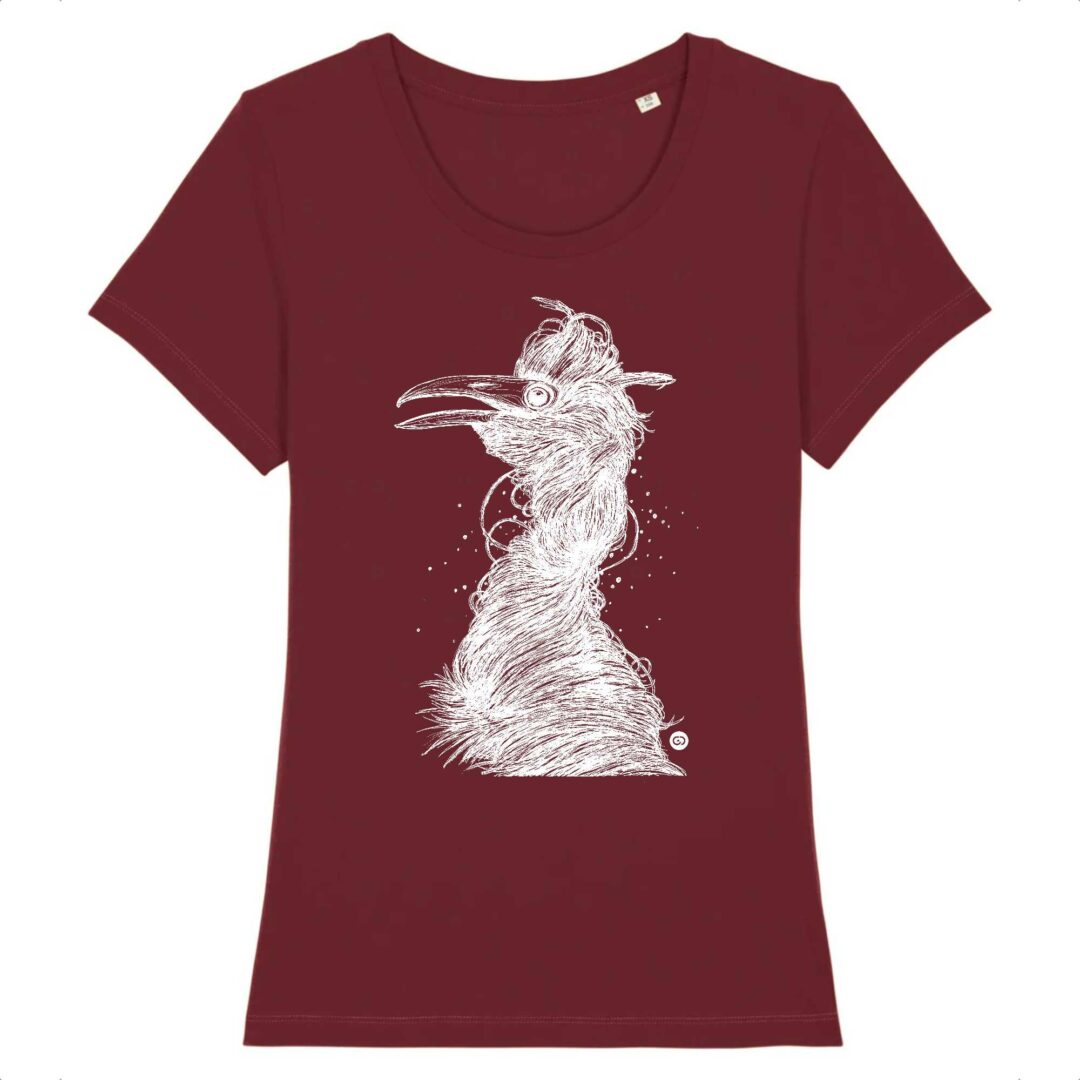 Tee-shirt femme GRUE blanche - 3 coloris