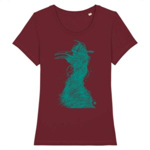 Tee-shirt femme Grue vert océan - 5 coloris