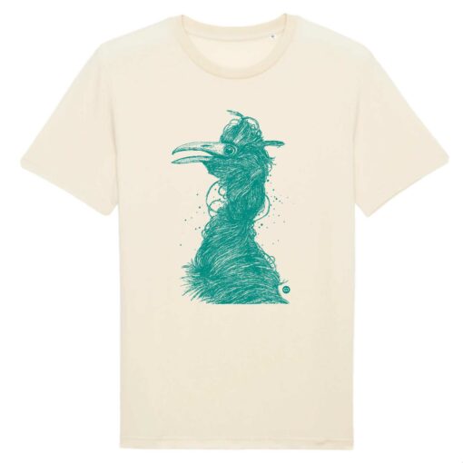 Tee-shirt unisexe Grue vert océan - 6 coloris