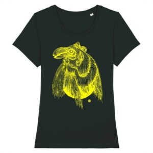 Tee-shirt femme TOUCA jaune - noir