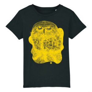 Tee-shirt enfant HIBOU Or - noir