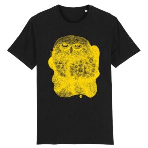 Tee-shirt unisexe HIBOU Or - noir