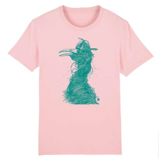 Tee-shirt unisexe Grue vert océan - 6 coloris