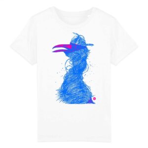 T-shirt enfant Grue bleu M - 5 coloris