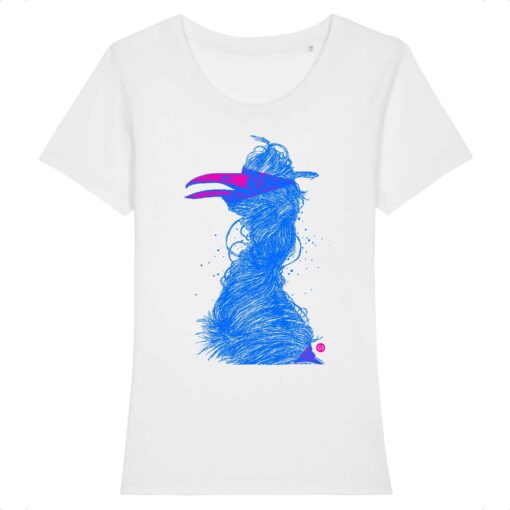 T-shirt femme Grue bleu M - 7 coloris