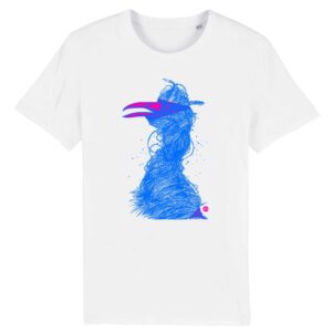 T-shirt unisexe Grue bleu M - 8 coloris