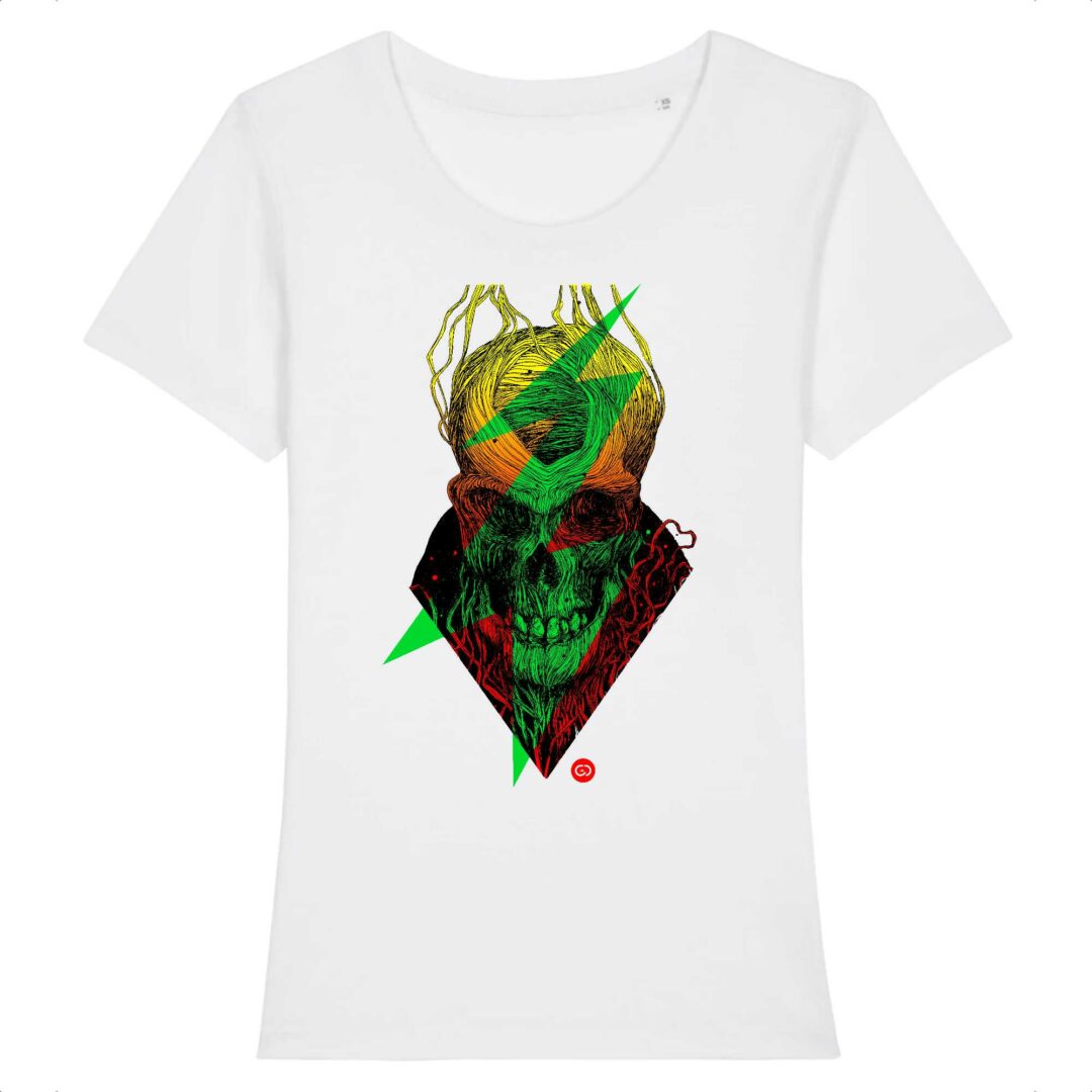 Tee-shirt femme Tête de Mort 5 - 4 coloris