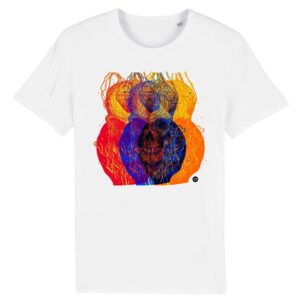 T-shirt unisexe Tête de Mort x3 color 2 - 8 coloris