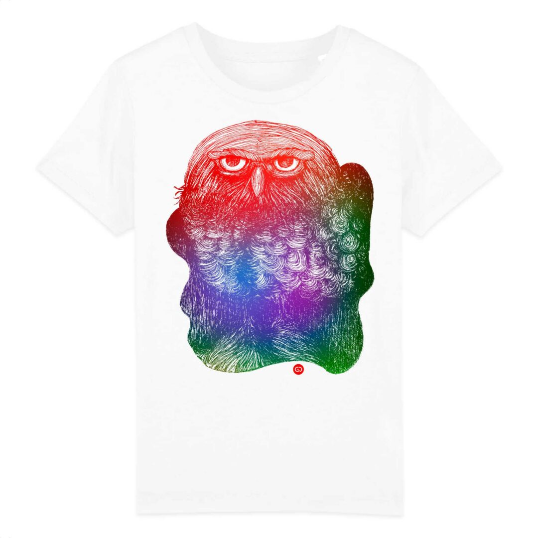 Tee-shirt enfant Hibou color 1 - 3 coloris