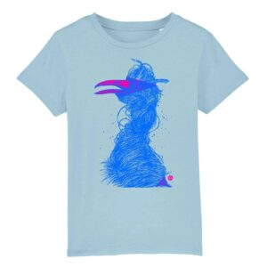 T-shirt enfant Grue bleu M - 5 coloris