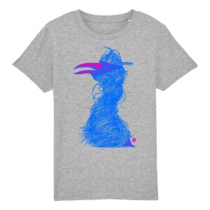 T-shirt enfant Grue bleu M - 5 coloris