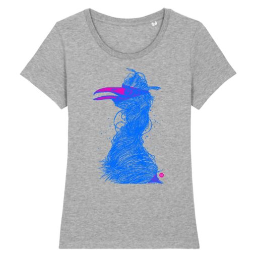T-shirt femme Grue bleu M - 7 coloris