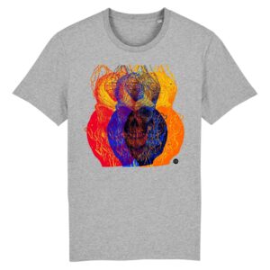 T-shirt unisexe Tête de Mort x3 color 2 - 8 coloris