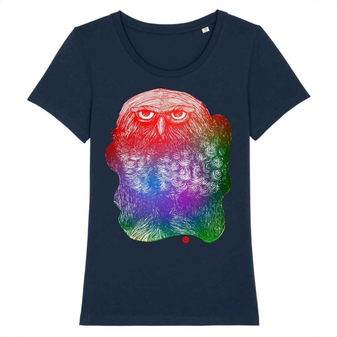 Tee-shirt femme Hibou color 1 - 5 coloris