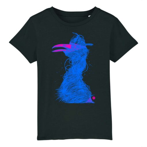 T-shirt enfant Grue bleu M - 5 coloris