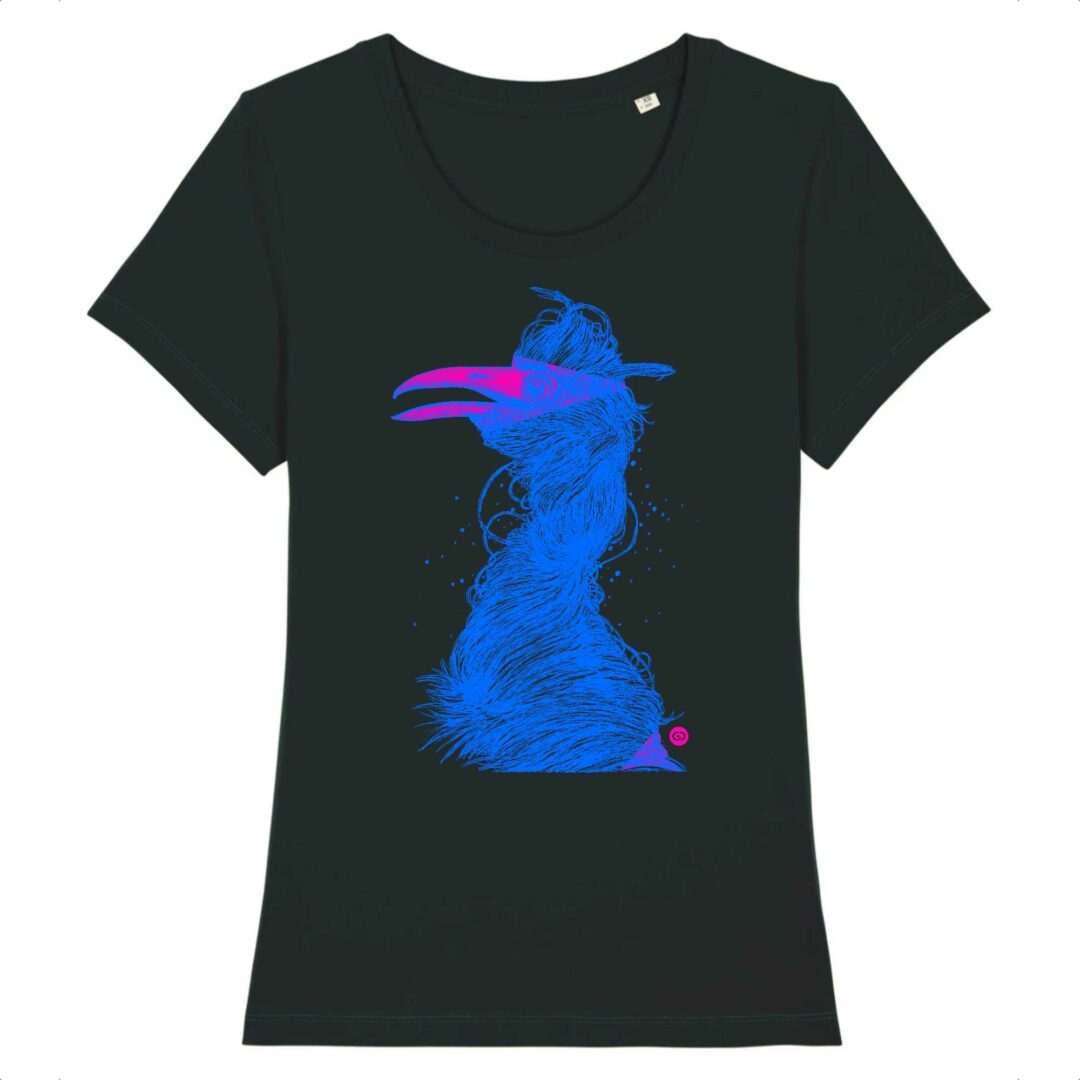 T-shirt femme Grue bleu M - 7 coloris