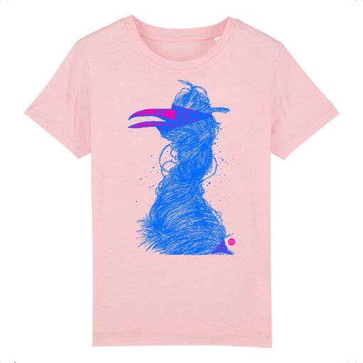 T-shirt enfant Grue bleu M - 5 coloris