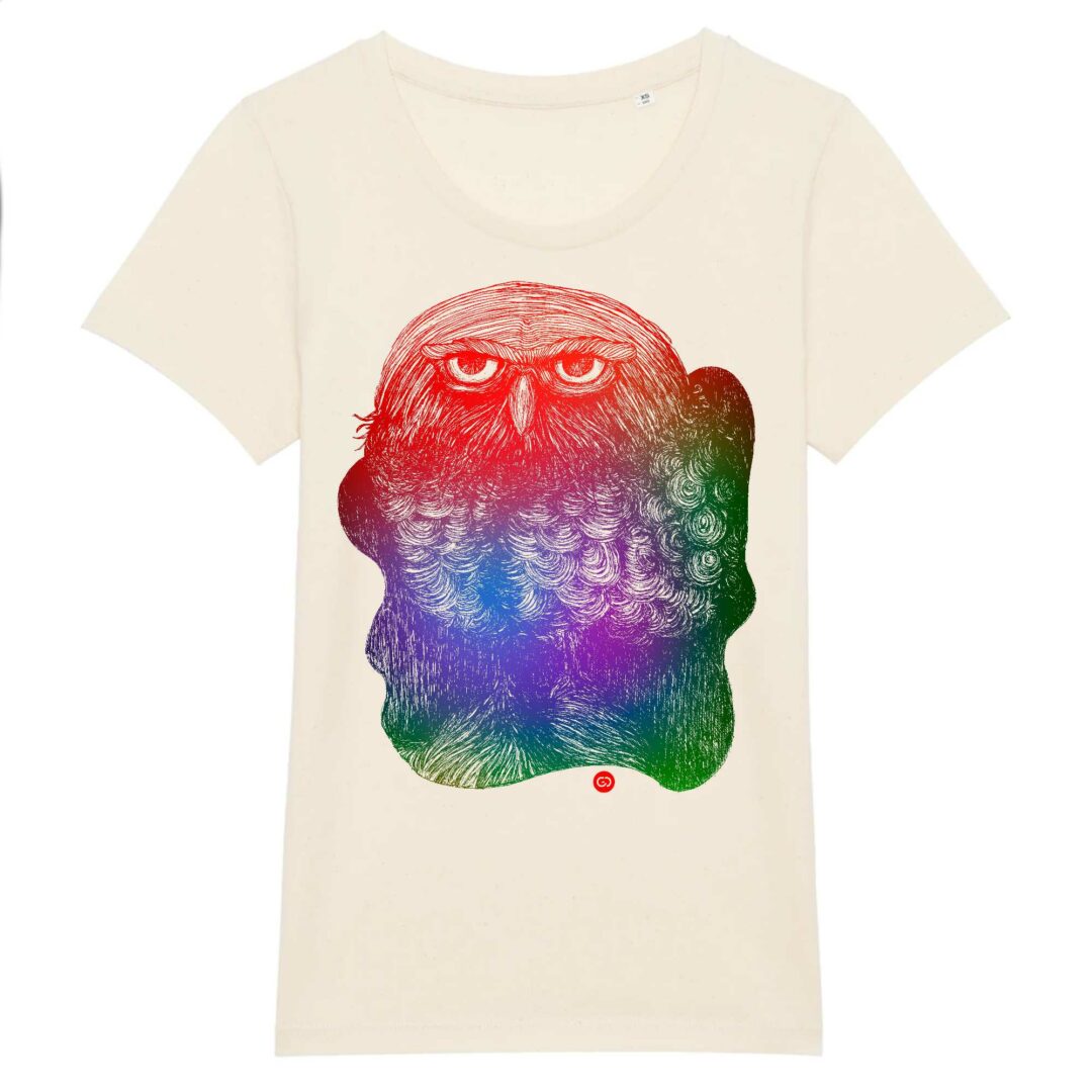 T-shirt femme Hibou color 1 - 5 coloris